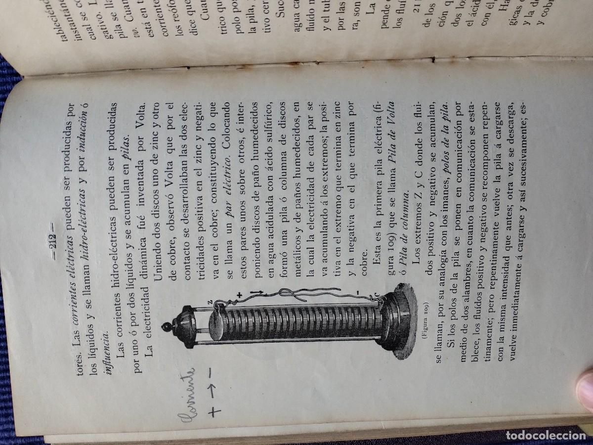 Libros antiguos: Elementos de f&iacute;sica La Coru&ntilde;a - Foto 15