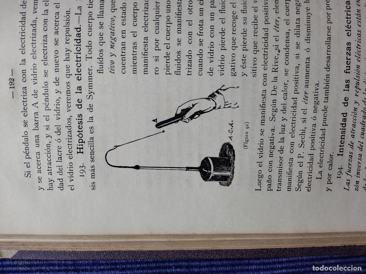 Libros antiguos: Elementos de f&iacute;sica La Coru&ntilde;a - Foto 17