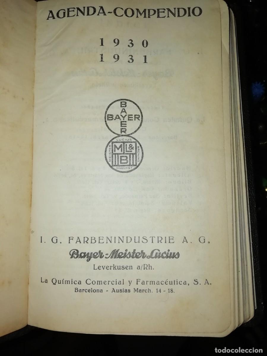 Antiquarische B&uuml;cher: Agenda compendio 1930-1931 la quimica comercial y farmaceutica
