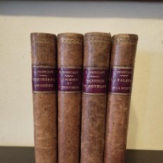 Libros antiguos: HENRI POINCARÉ, 4 OBRAS FUNDAMENTALES DE LA FILOSOFÍA DE LA CIENCIA, FLAMMARION, 1916, 1917.