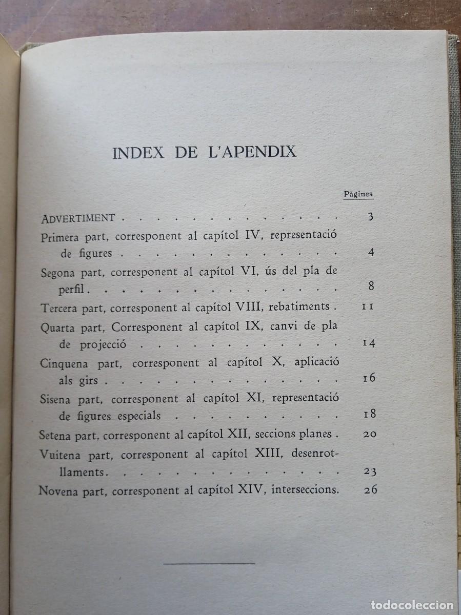 Libros antiguos: Geometr&iacute;a descriptiva elemental 1935 - Foto 12