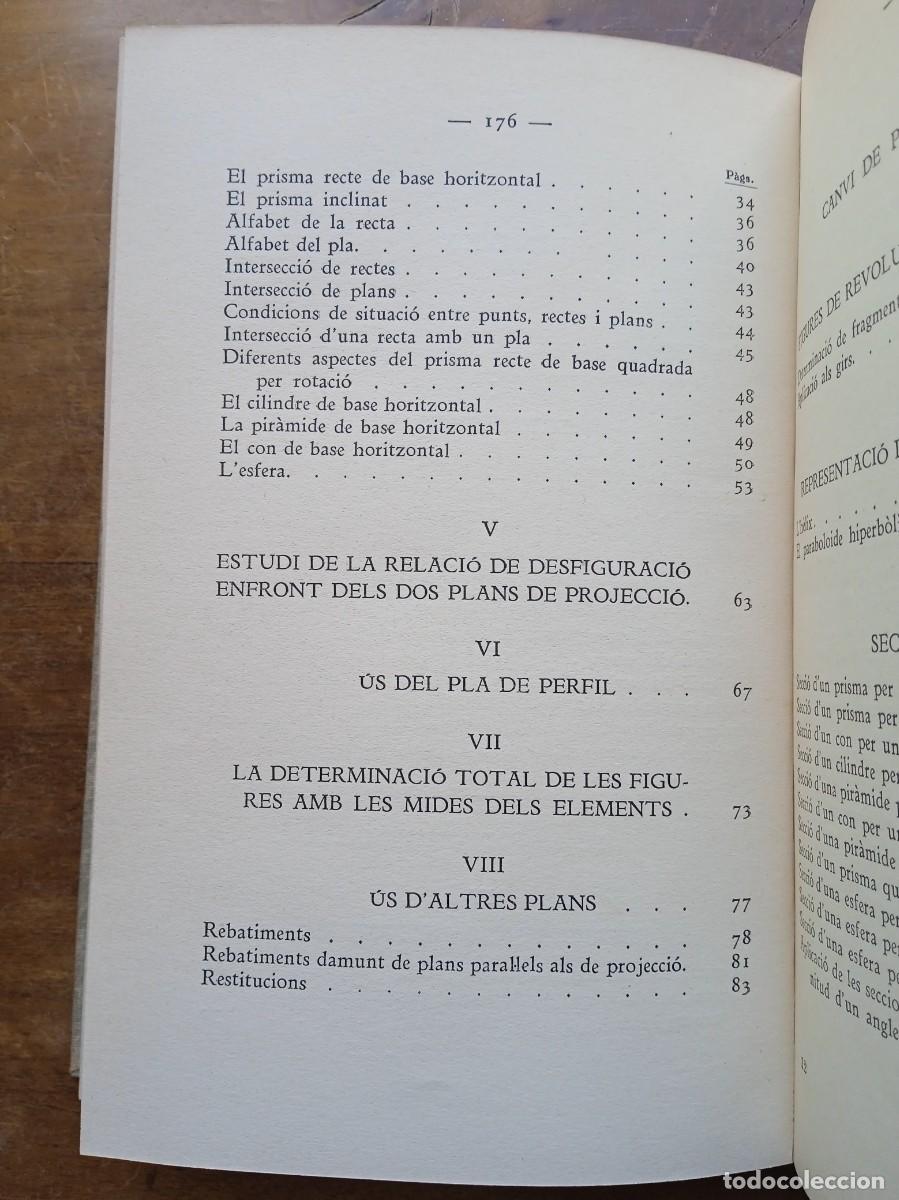 Libros antiguos: Geometr&iacute;a descriptiva elemental 1935 - Foto 15