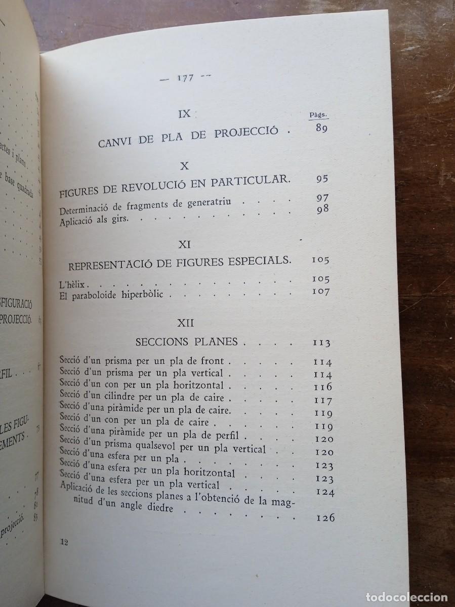 Libros antiguos: Geometr&iacute;a descriptiva elemental 1935 - Foto 16