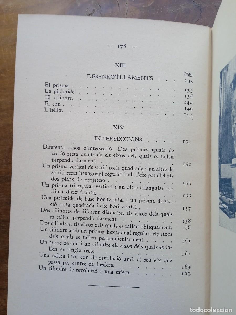 Libros antiguos: Geometr&iacute;a descriptiva elemental 1935 - Foto 17