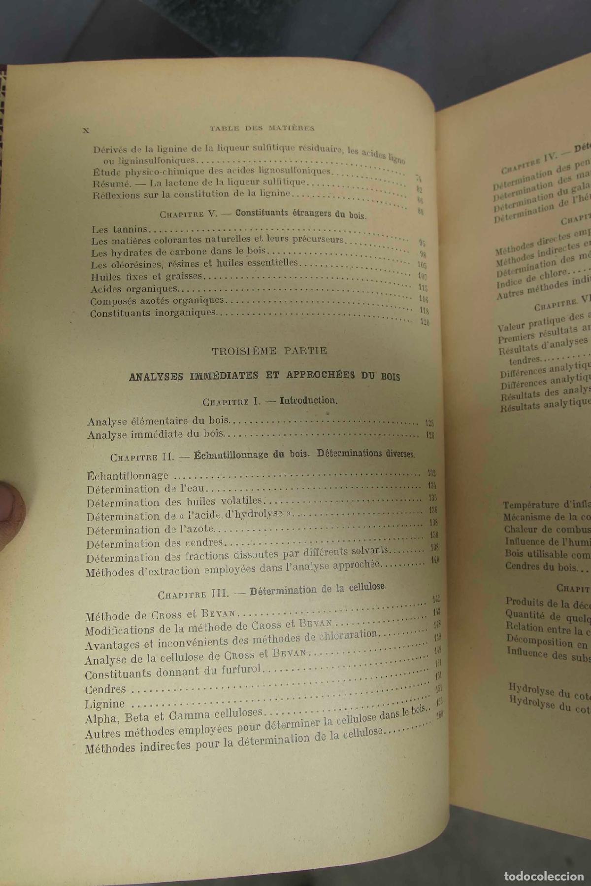 Libros antiguos: LA CHIMIE DU BOIS. HAWLEY. 1931 - Foto 2