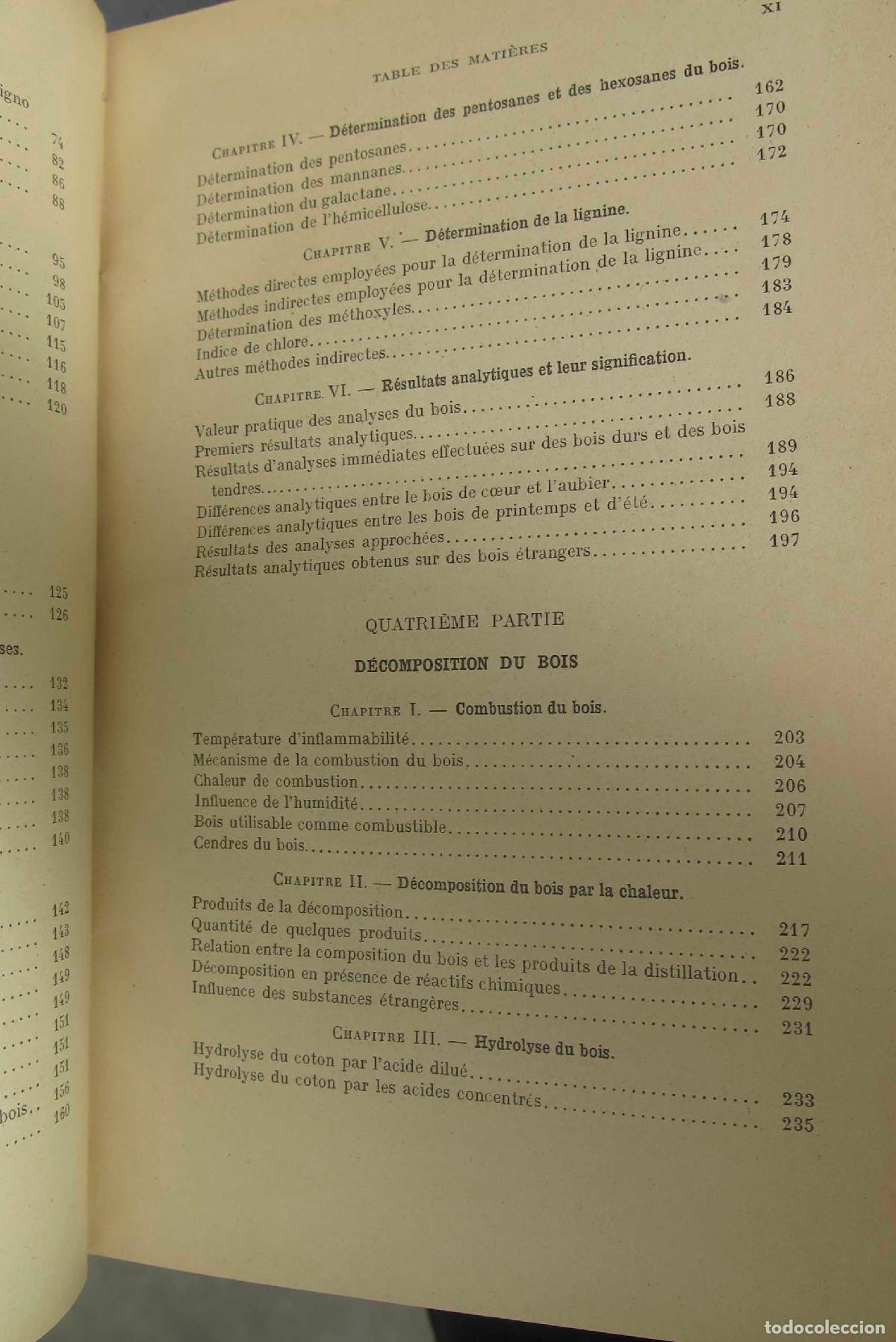 Libros antiguos: LA CHIMIE DU BOIS. HAWLEY. 1931 - Foto 3
