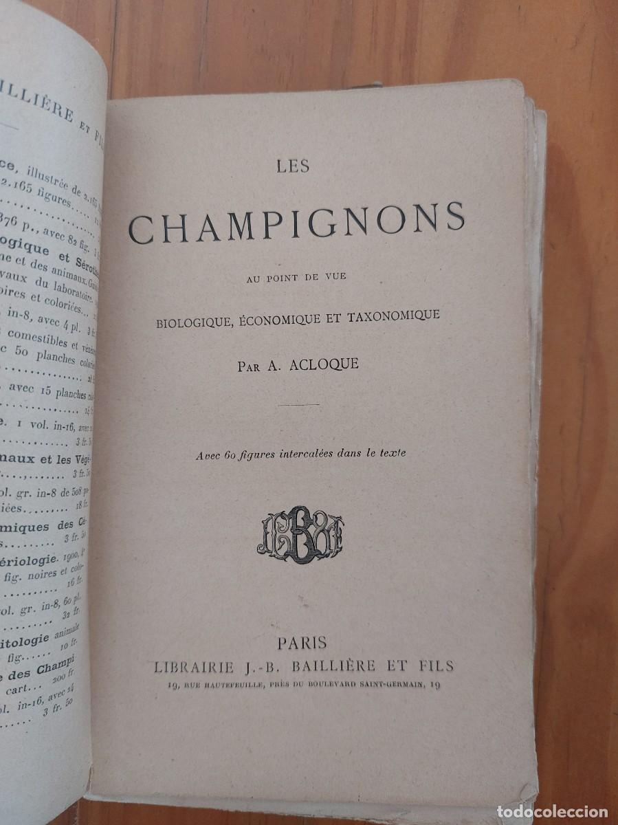 Libros antiguos: Les champignons- A.Acloque-1892 - Foto 2