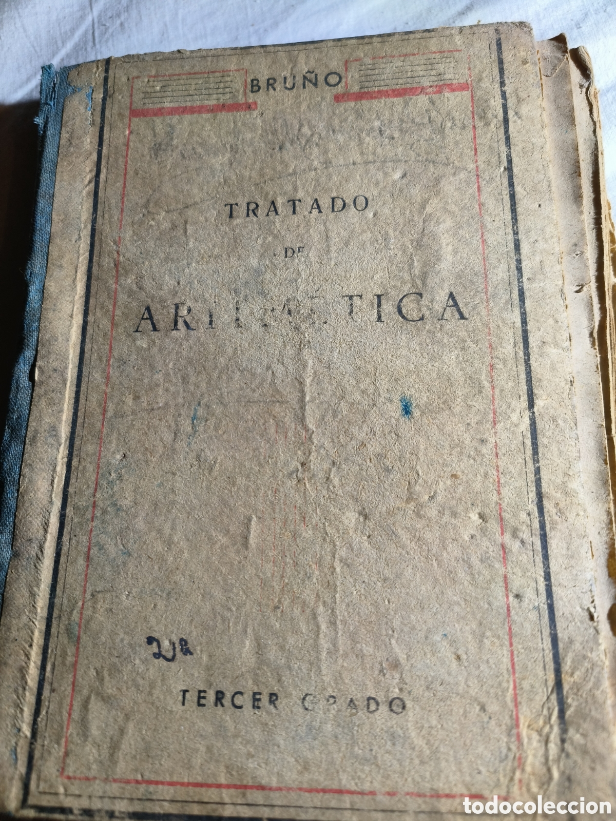 Libros antiguos: Antiguo libro de aritm&eacute;tica - Foto 1