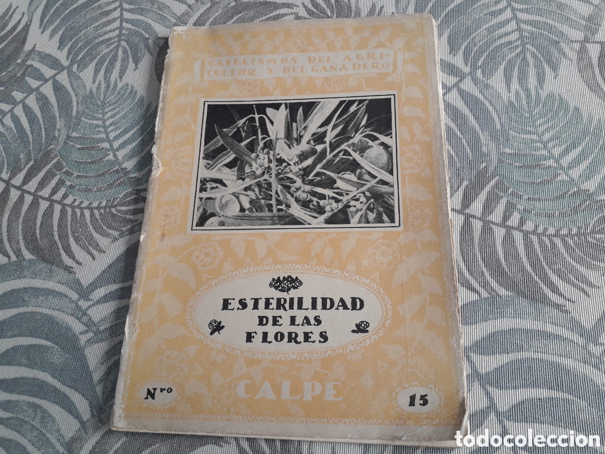 Libros antiguos: ESTERILIDAD DE LAS FLORES, LEANDRO NAVARRO, - Foto 1