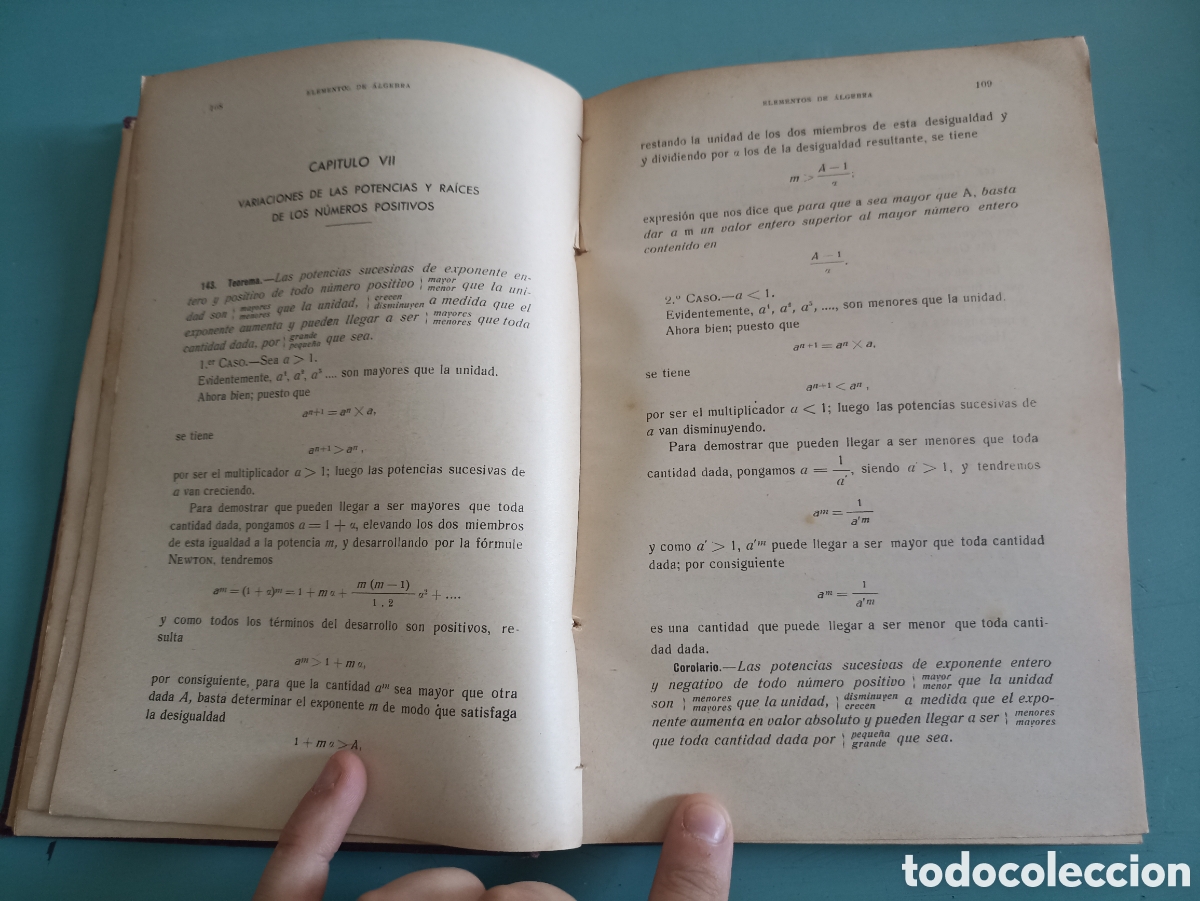 Libros antiguos: &Aacute;lgebra y Trigonometr&iacute;a. Y Elementos de Trigonometr&iacute;a Ruiz Tapiador. Toledo 1933 - Foto 5
