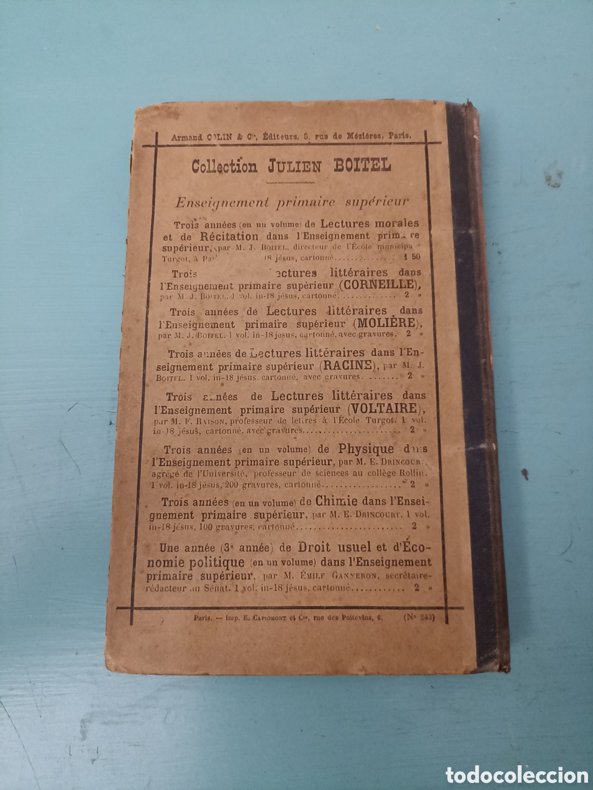 Libros antiguos: Chimie. E. Drincourt. Paris 1898 - Foto 5
