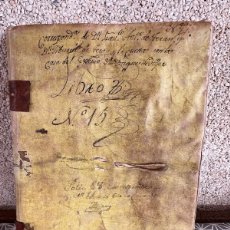 Libros antiguos: LIBRO PERGAMINO CORRESPONDENCIA Y DE CAJA PEDRO GUTIERREZ THERAN CON CASA DEL DUQUE DE HIJAR 1783
