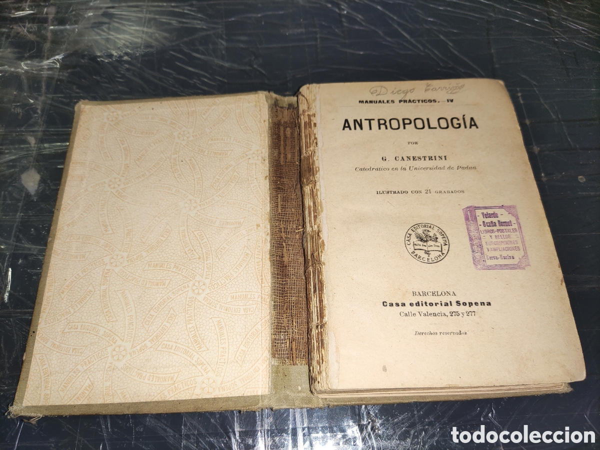 Libros antiguos: Manuales Pr&aacute;cticos IV... Antropolog&iacute;a. - Foto 2
