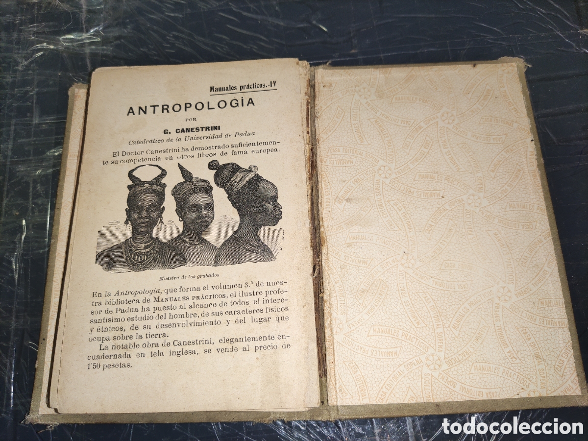 Libros antiguos: Manuales Pr&aacute;cticos IV... Antropolog&iacute;a. - Foto 13