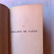 Libros antiguos: UN MILLION DE FAITS-1843-(100€)