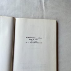 Libros antiguos: ELEMENTOS DE MATEMÁTICAS-BAILS-TOMO IX,PARTEI-1796-DE LA ARQUITECTURA CIVIL-1-1983(390€)