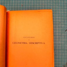 Libros antiguos: LECCIONES DE GEOMETRÍA DESCRIPTIVA- APARICI-I-1931(65€)