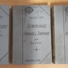 Libros antiguos: VETERINARIA. LOTE ANTIGUOS EN FRANCÉS. CADEAC. J.B. BAILLIERE, UNA JOYA.
