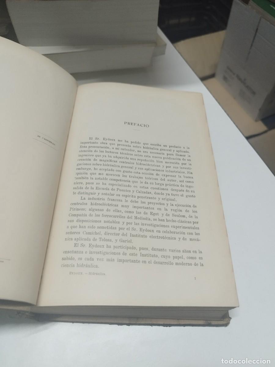 Libros antiguos: HIDR&Aacute;ULICA GENERAL Y APLICADA - DIONISIO EYDOUX - Foto 5