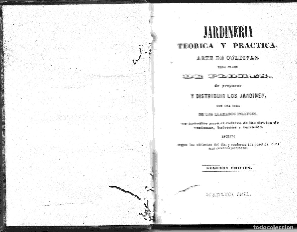 Libros antiguos: MANUAL DEL JARDINERO - A&Ntilde;O 1848 - Foto 2