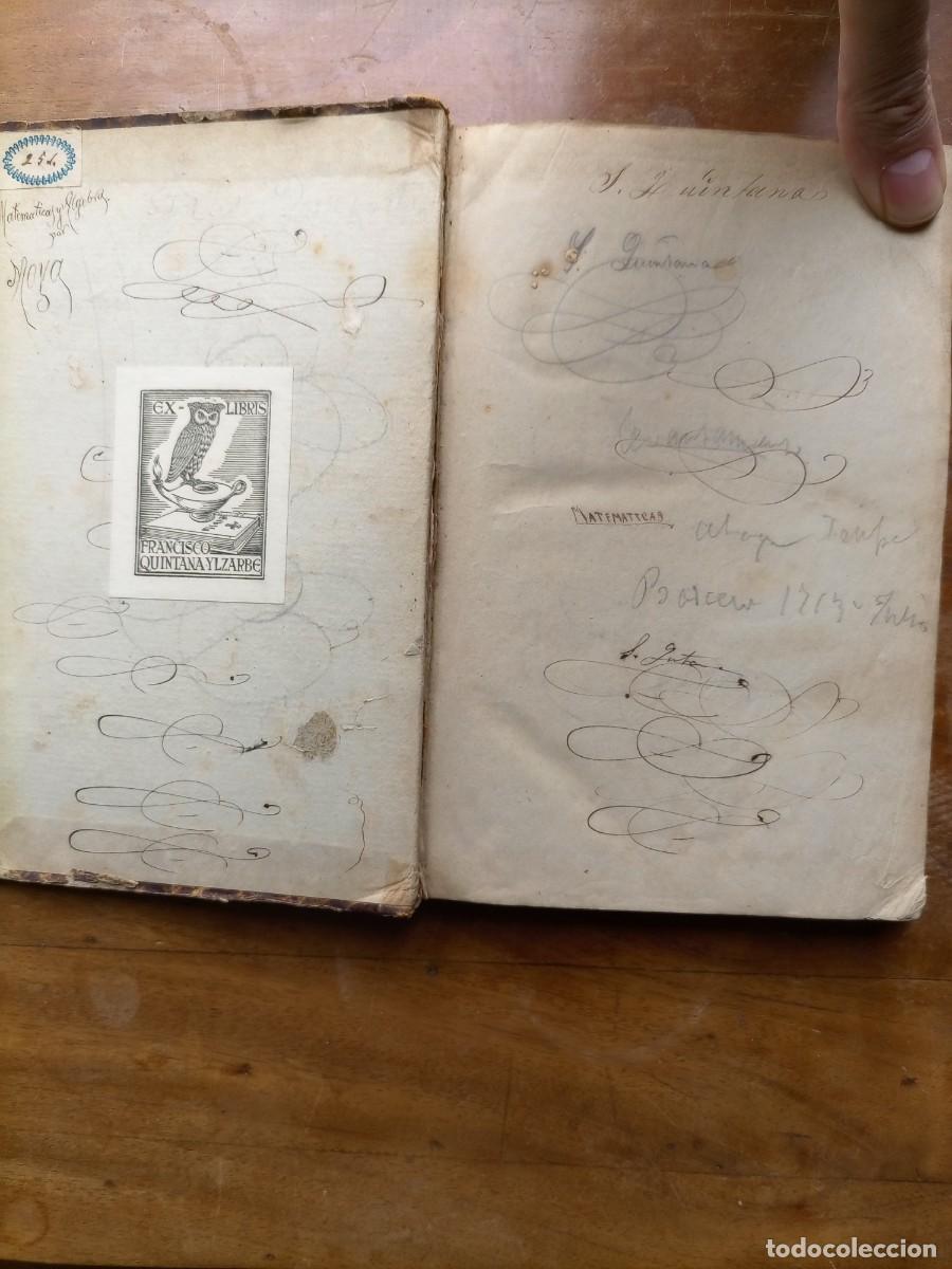 Libros antiguos: Elementos de matem&aacute;ticas 1875 - Foto 3