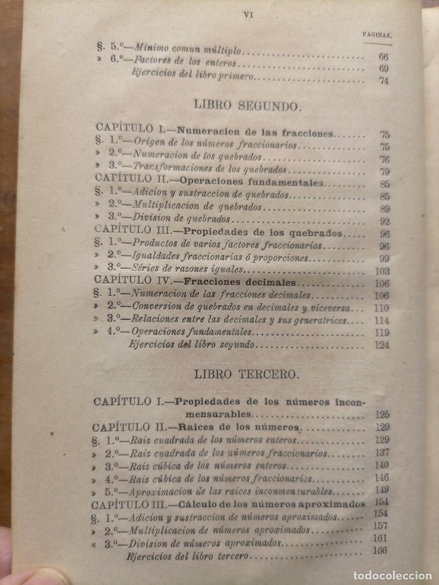 Libros antiguos: Elementos de matem&aacute;ticas 1875 - Foto 7
