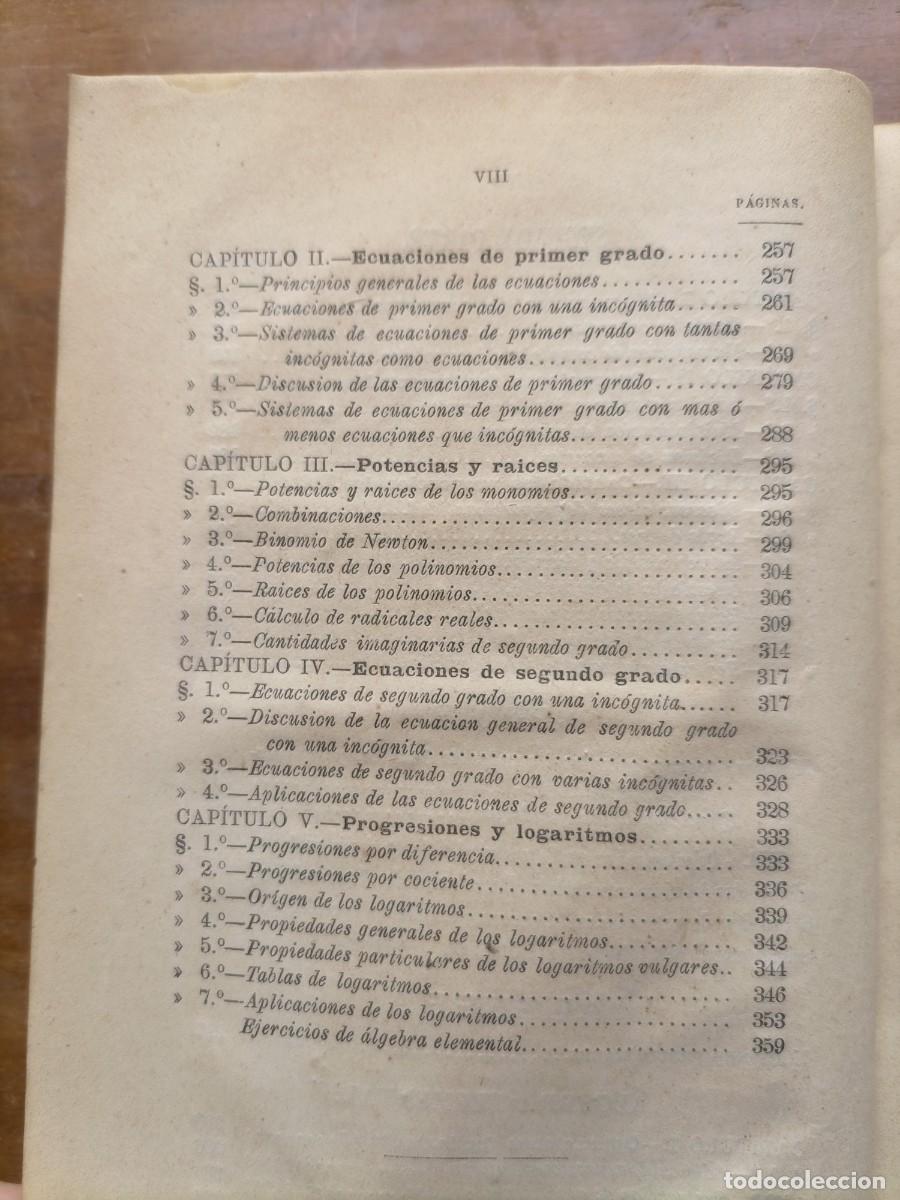 Libros antiguos: Elementos de matem&aacute;ticas 1875 - Foto 9
