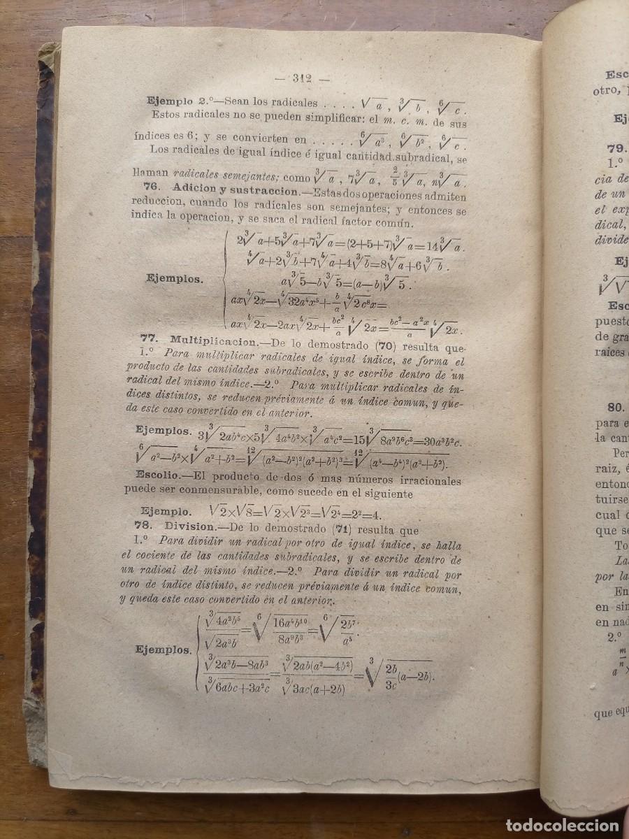 Libros antiguos: Elementos de matem&aacute;ticas 1875 - Foto 10