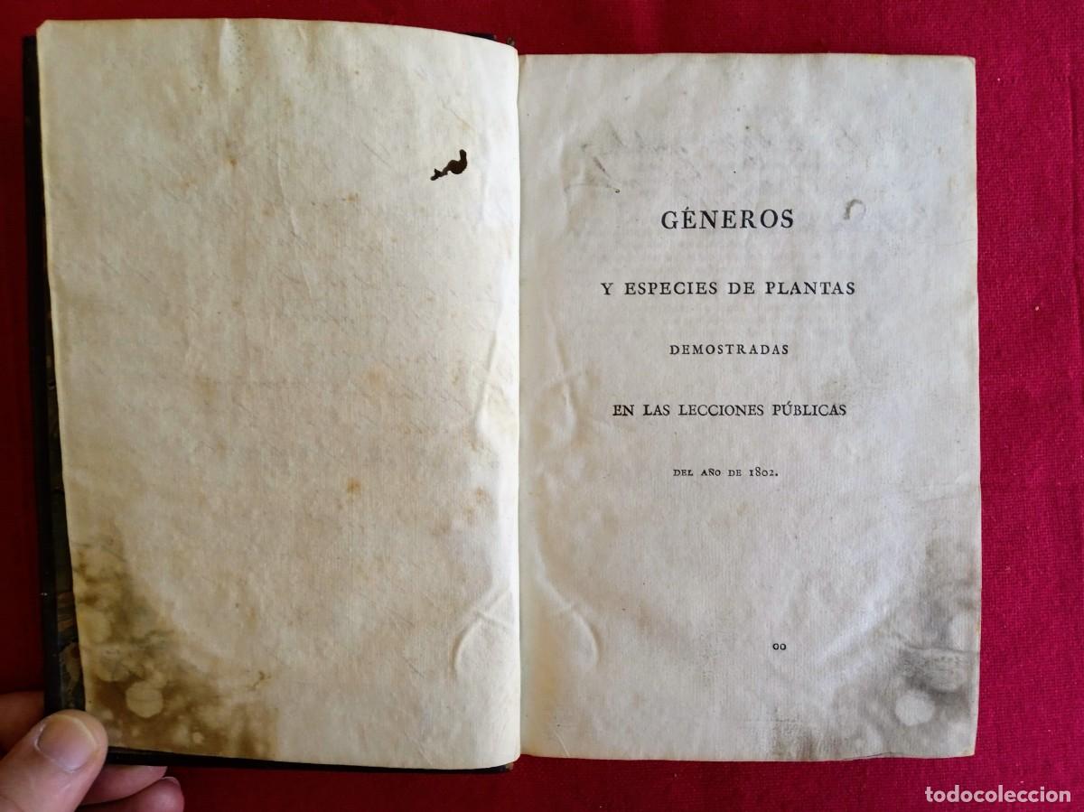 Libros antiguos: Cavanilles de bot&aacute;nica 1801 2 tomos - Foto 9