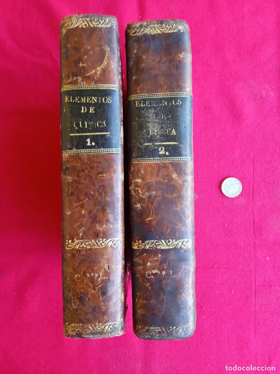 Libros antiguos: Libros antiguos Elementos de Qu&iacute;mica &Aacute;lvarez 1838 - Foto 1