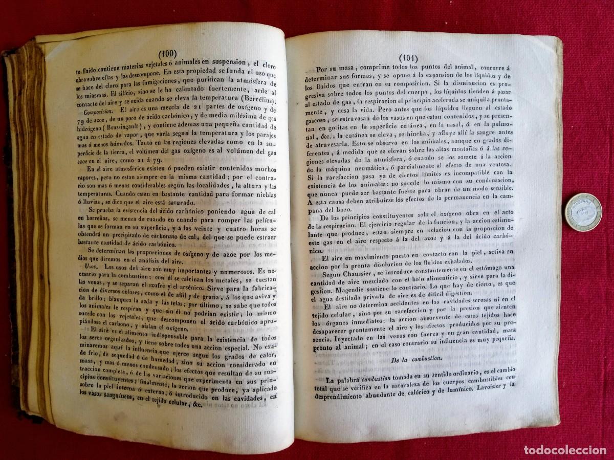 Libros antiguos: Libros antiguos Elementos de Qu&iacute;mica &Aacute;lvarez 1838 - Foto 6