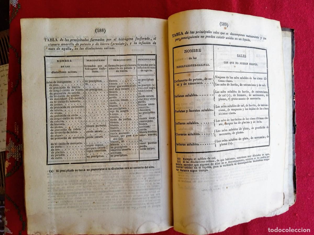 Libros antiguos: Libros antiguos Elementos de Qu&iacute;mica &Aacute;lvarez 1838 - Foto 9