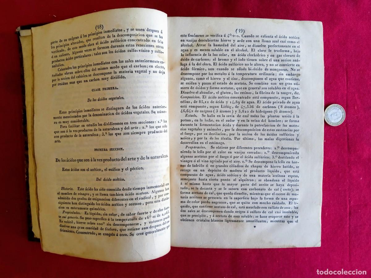 Libros antiguos: Libros antiguos Elementos de Qu&iacute;mica &Aacute;lvarez 1838 - Foto 12