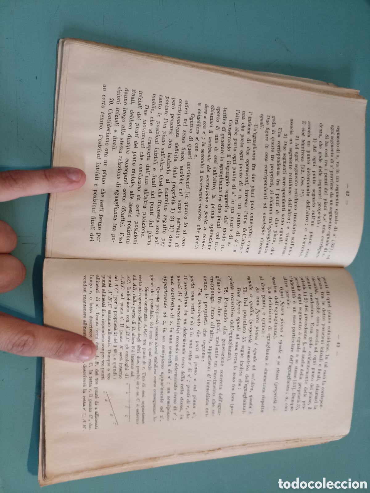 Libros antiguos: Elementi di Geometr&iacute;a. Volume I. Francesco Severi. - Foto 4