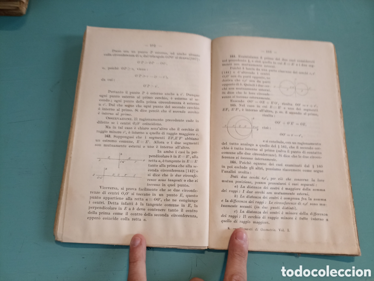 Libros antiguos: Elementi di Geometr&iacute;a. Volume I. Francesco Severi. - Foto 2