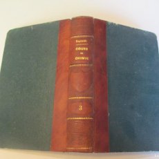 Libros antiguos: M. V. COURS ÉLEMENTAIRE DE CHIMIE W23427
