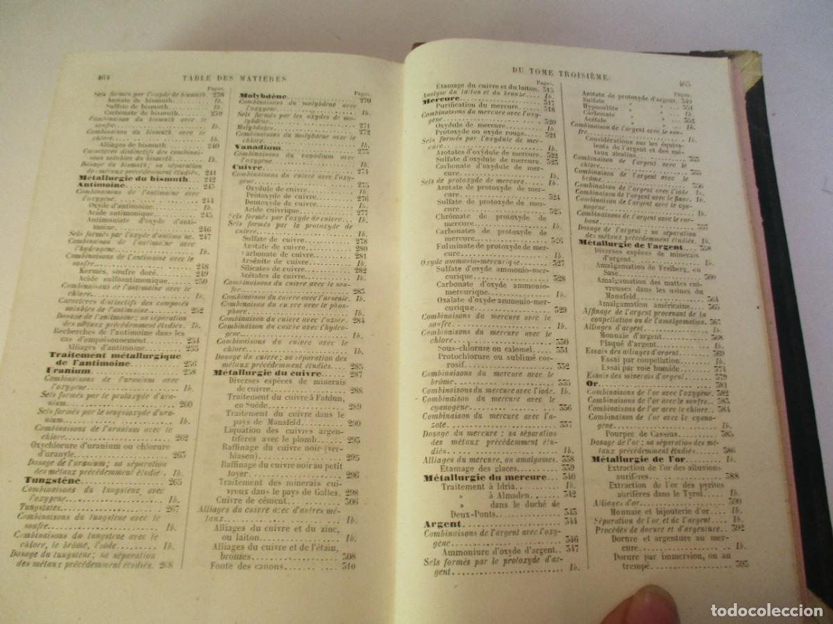 Libros antiguos: M. V. Cours &eacute;lementaire de Chimie W23427 - Foto 7