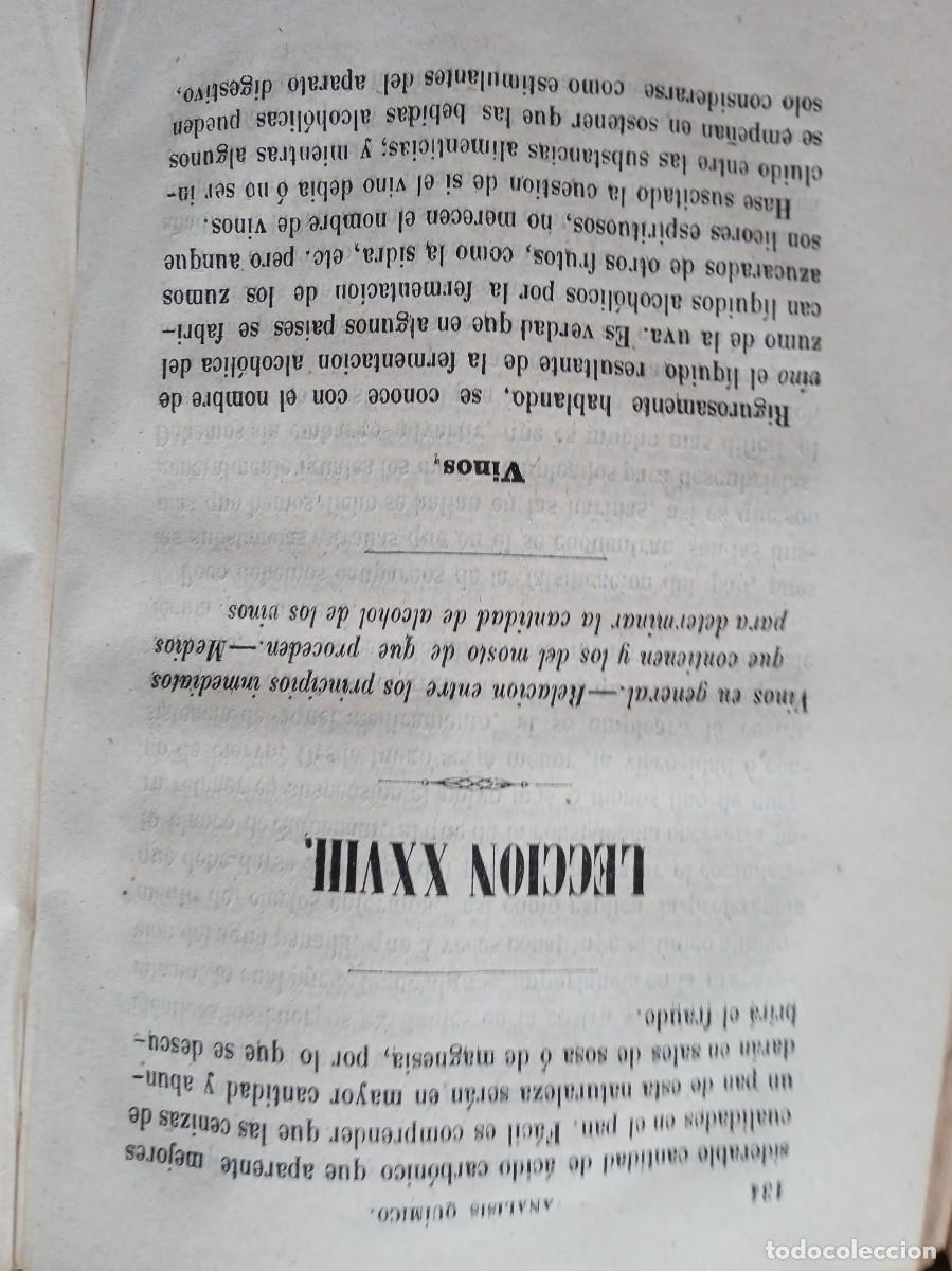 Libros antiguos: Munner An&aacute;lisis qu&iacute;mico 1869 - Foto 4