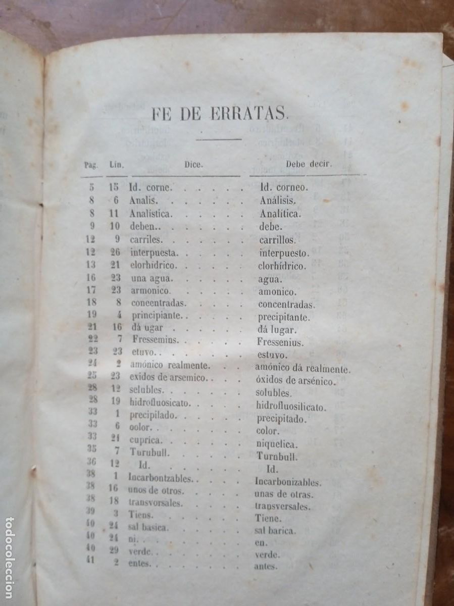Libros antiguos: Munner An&aacute;lisis qu&iacute;mico 1869 - Foto 7