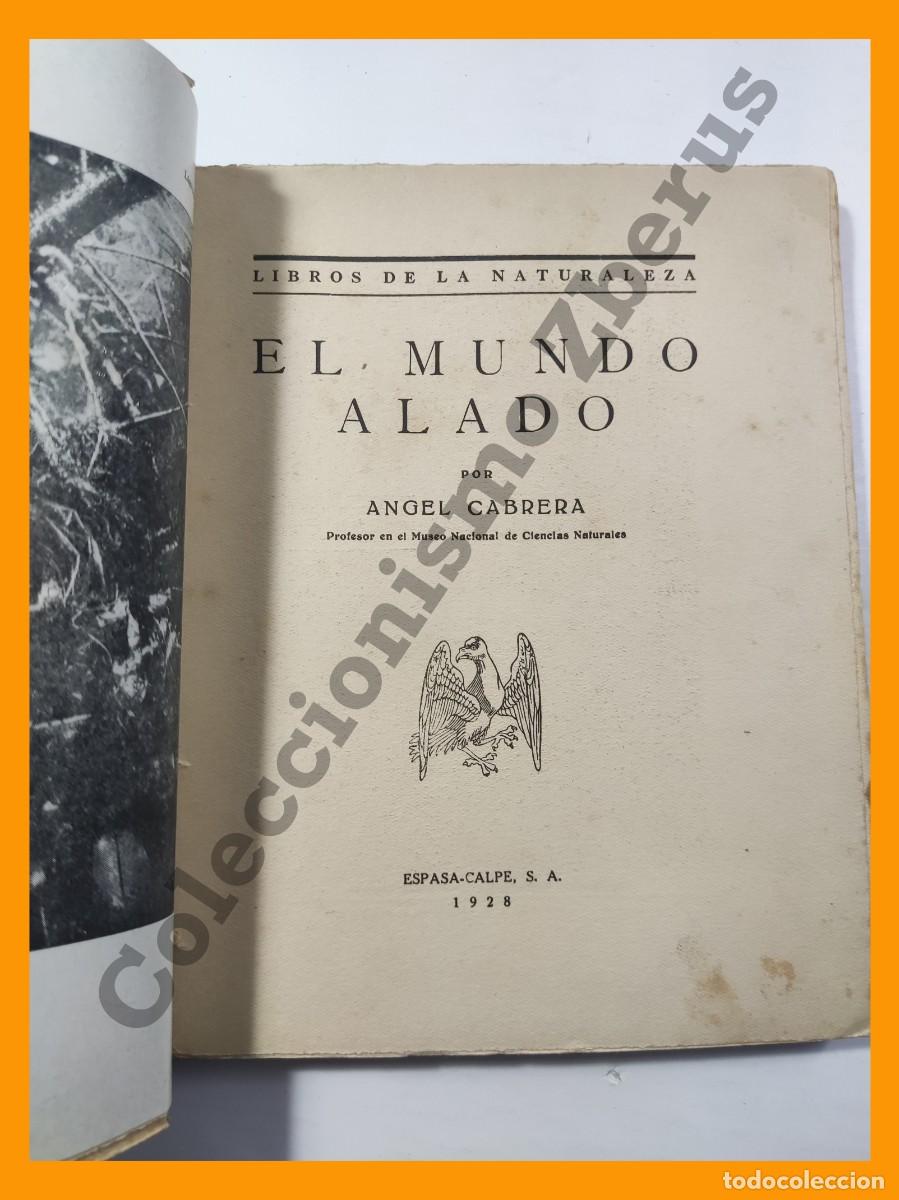 Libros antiguos: El Mundo Alado - Angel Cabrera - Foto 2