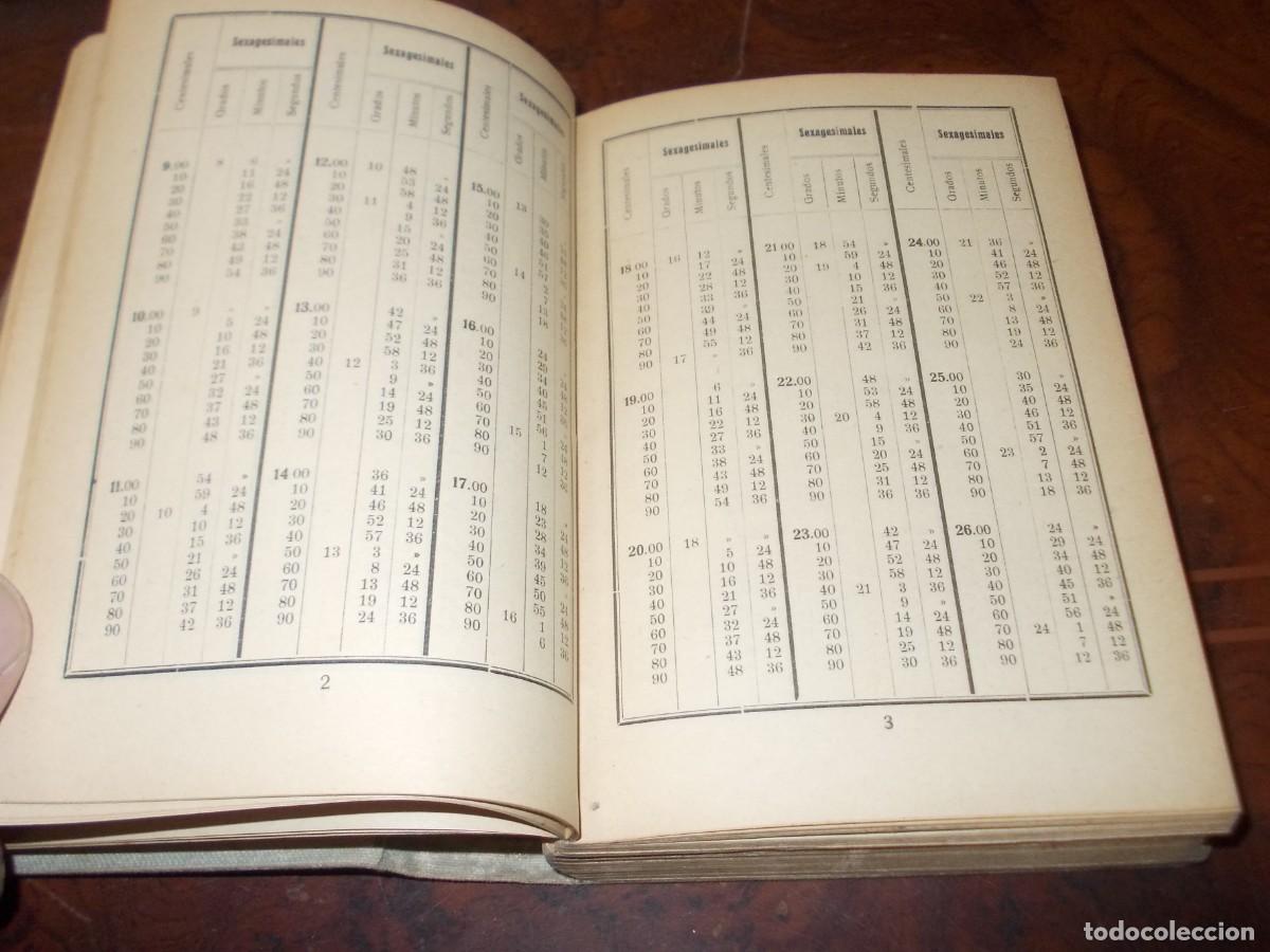 Libros antiguos: Tablas para el trazado de curvas circulares. Rafael Coderch. Manuales Romo 4&ordf; ed. 1.930, defecto - Foto 5