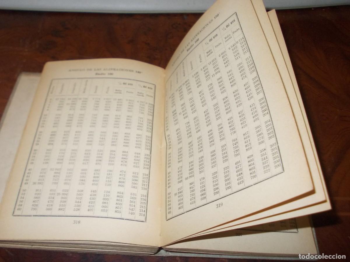 Libros antiguos: Tablas para el trazado de curvas circulares. Rafael Coderch. Manuales Romo 4&ordf; ed. 1.930, defecto - Foto 7
