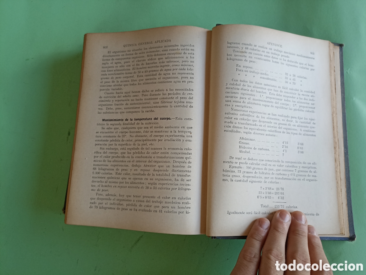 Libros antiguos: Qu&iacute;mica General Aplicada. Luis Postigo. Barcelona 1939 - Foto 3