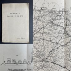 Libros antiguos: AÑO 1928 - PROYECTO PARA LA AUTOVÍA MADRID - IRÚN - INGENIERIA - ARQUITECTURA -