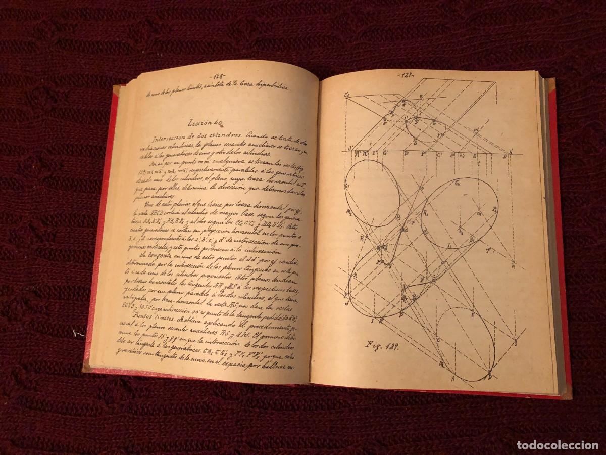 Libros antiguos: A. CH. E.: - LECCIONES DE GEOMETR&Iacute;A DESCRIPTIVA... - (S.A.) - Foto 3