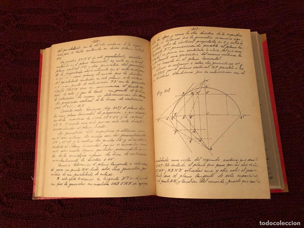 Libros antiguos: A. CH. E.: - LECCIONES DE GEOMETR&Iacute;A DESCRIPTIVA... - (S.A.) - Foto 4