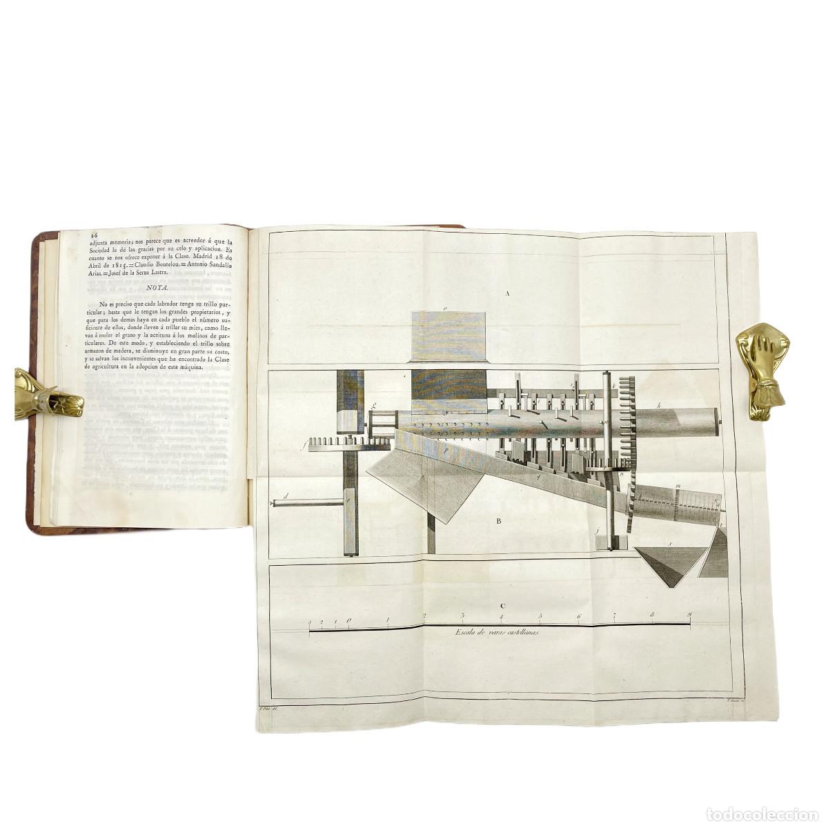 Libros antiguos: AN&Oacute;NIMO - DESCRIPCI&Oacute;N Y DISE&Ntilde;O DEL TRILLO (1&ordf; EDICI&Oacute;N) - 1815 - Foto 3