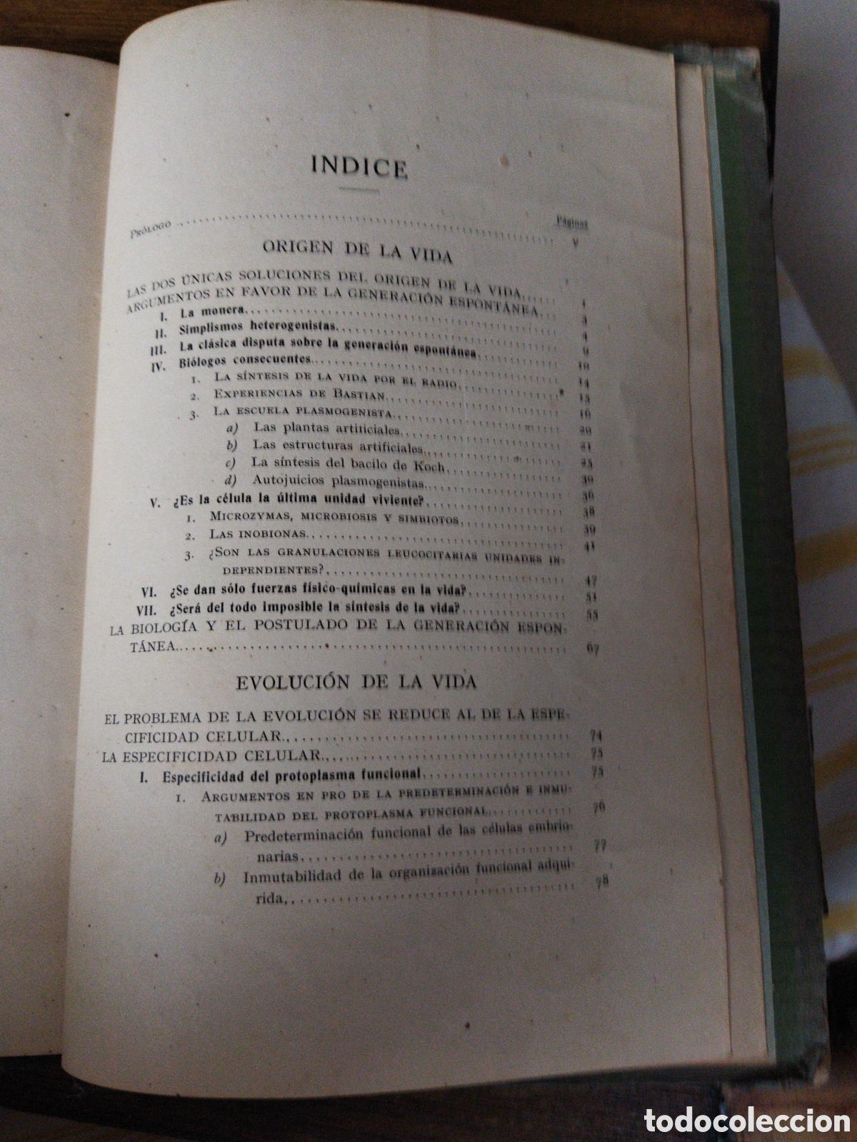Libros antiguos: Origen y evoluci&oacute;n de la vida/ Laburu Jos&eacute; A. de, S. J - Foto 2