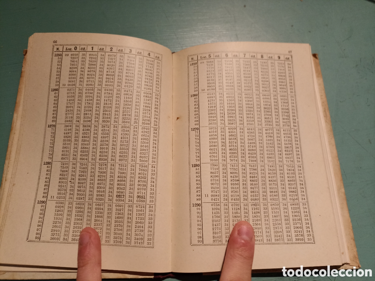 Libros antiguos: Tabla de Logaritmos. G.M. Bru&ntilde;o - Foto 4