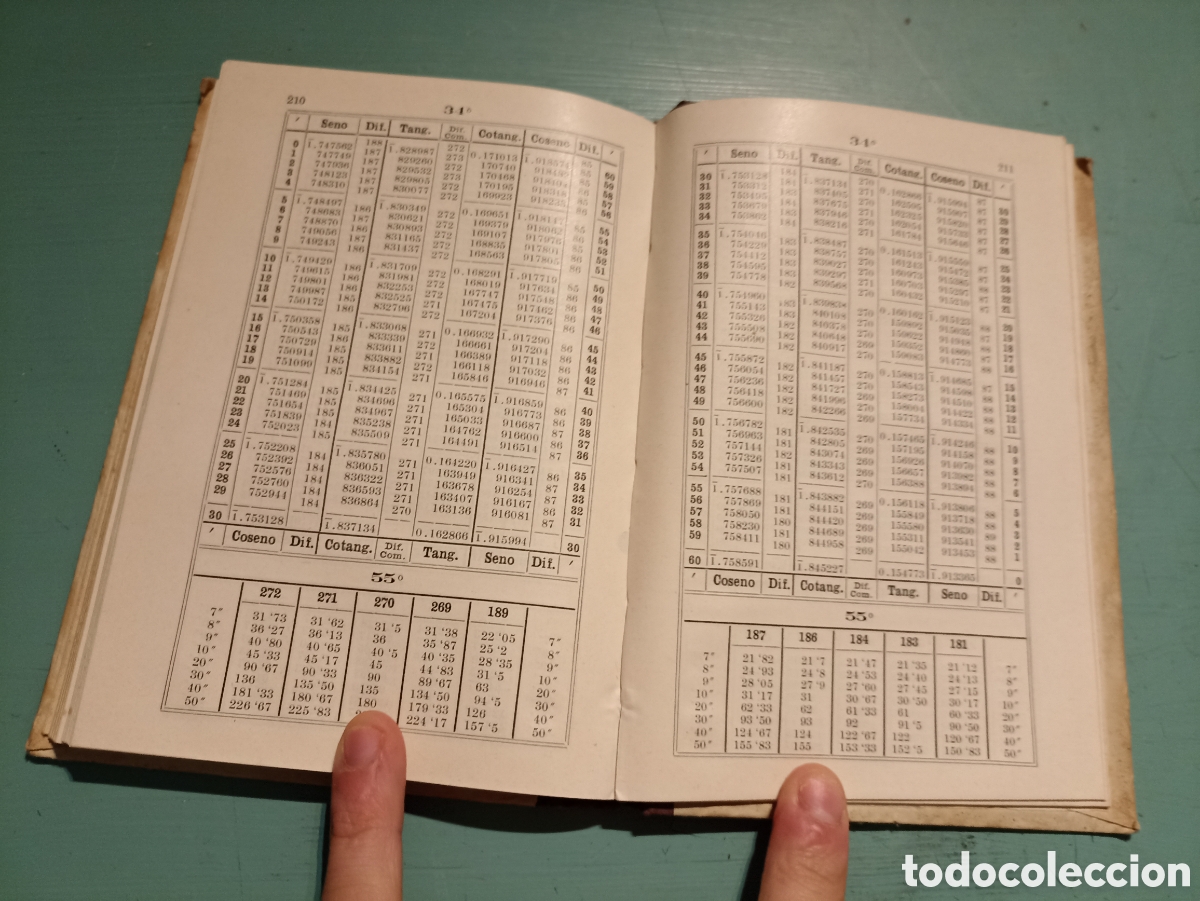 Libros antiguos: Tabla de Logaritmos. G.M. Bru&ntilde;o - Foto 5